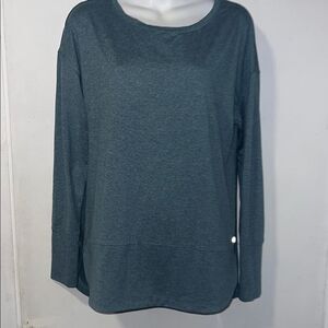 APANA Light Blue Composure Crewneck Long Sleeve Shirt-M